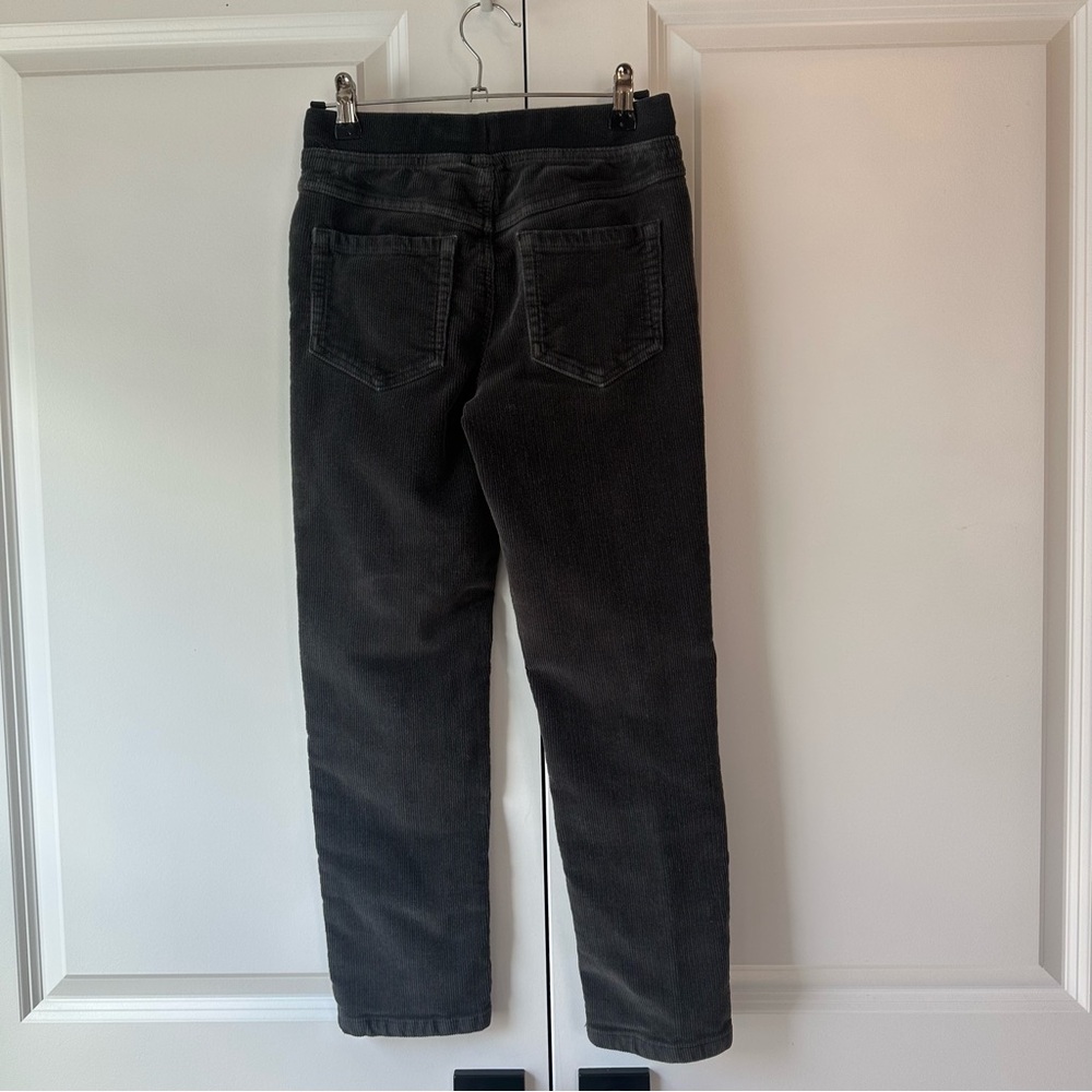 Hanna Andersson Corduroy Pull On Pants Charcoal Gray (Size 140/10) - Picture 3 of 5